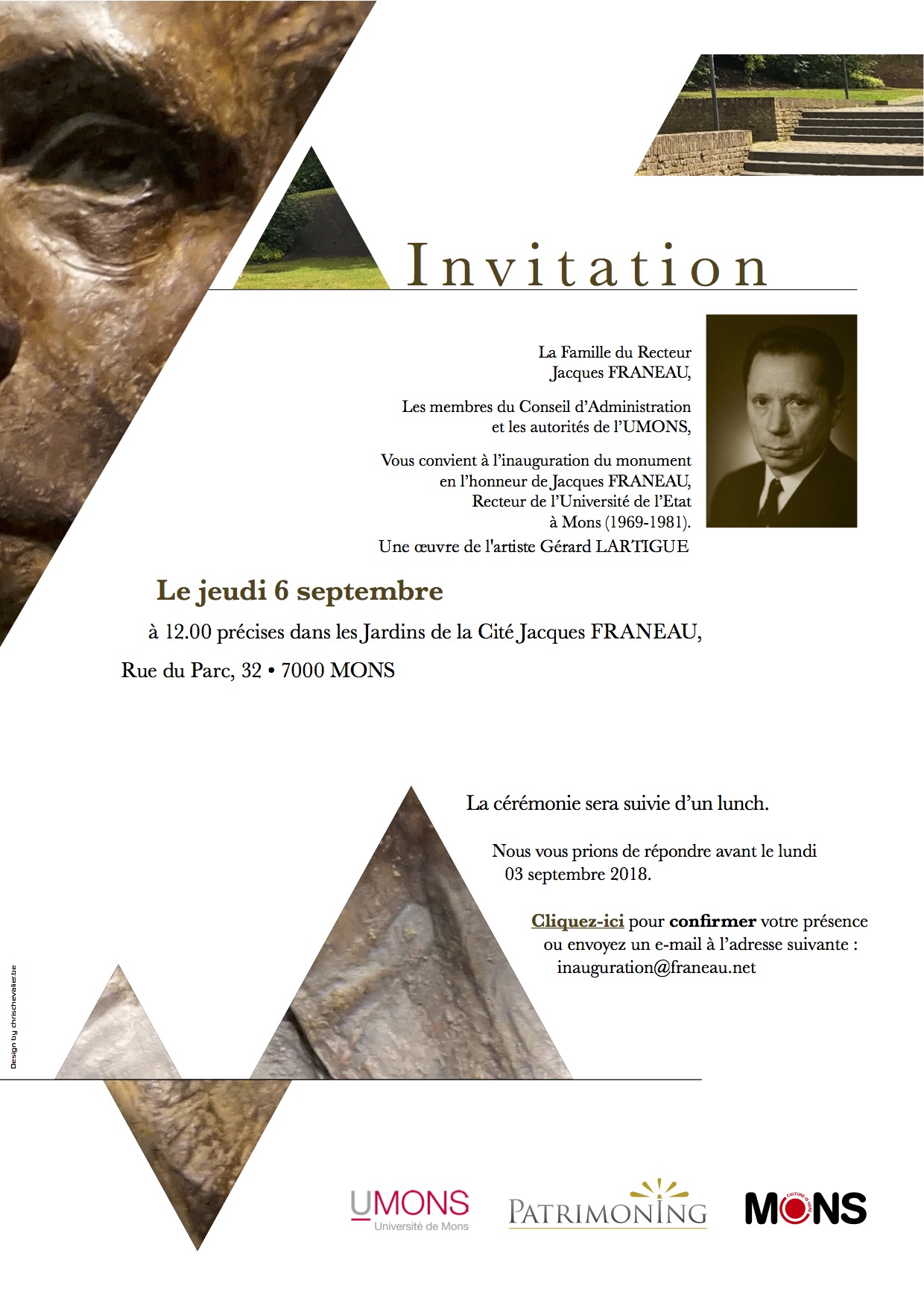 Invitation Jacques Franeau A5 projet A V4-1 Sculpteur Lartigue